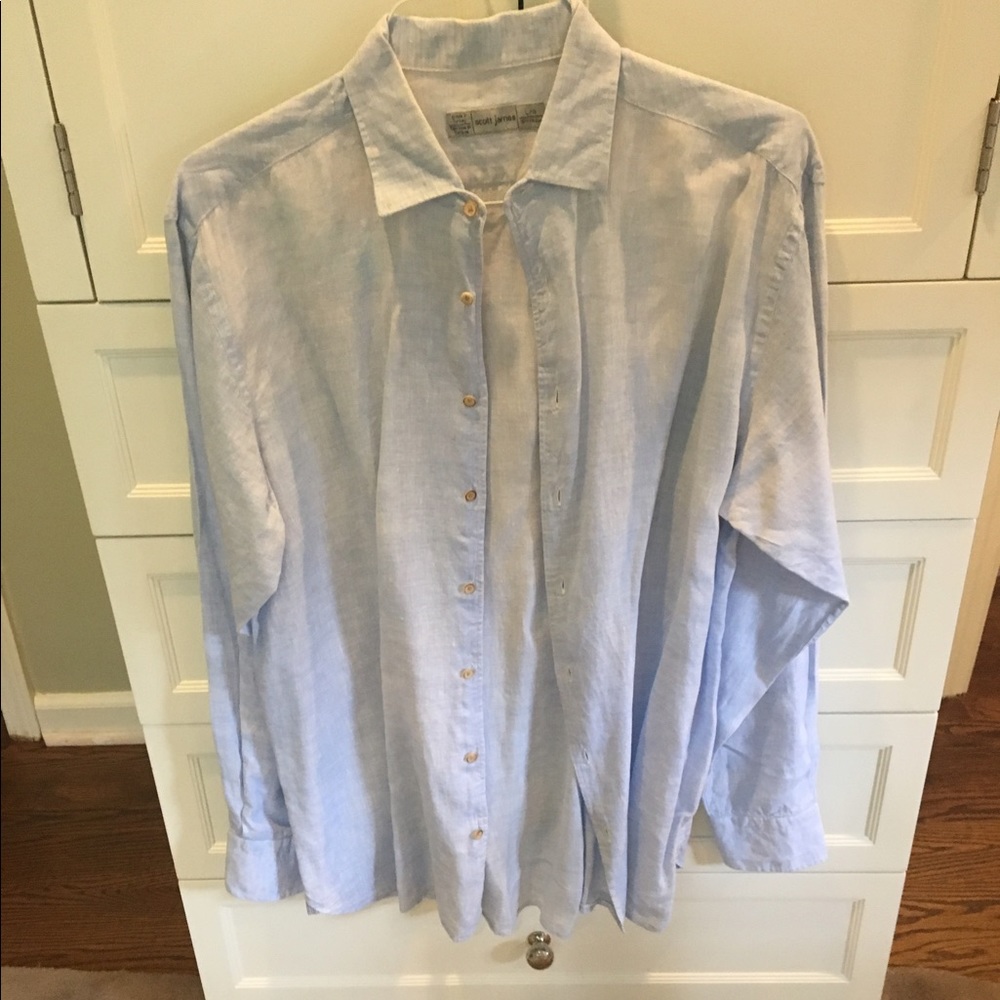Scott James Linen Button Down Shirt